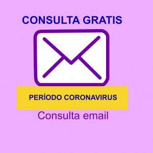 Consulta email gratis periodo coronavirus.